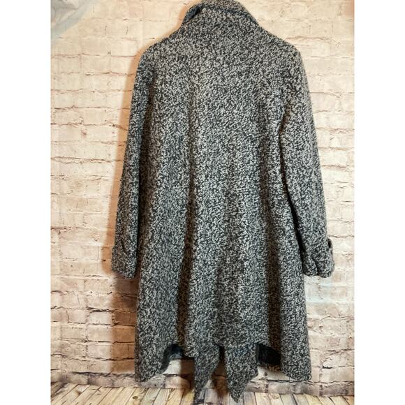 Dorman Wool Coat Womens Medium Gray Heavyweight Long Line Artsy Lagenlook Pocket - Picture 13 of 16